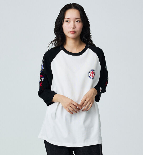 ABAHOUSE「【YOIDORE / ヨイドレ】 SAKE LOVER RAGLAN / ラグラ」|Tシャツ・カットソー|ホワイト系その他1