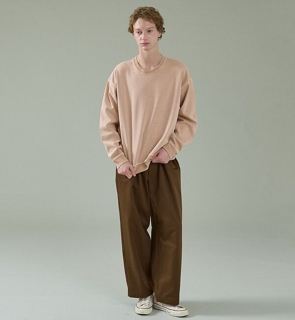ABAHOUSE「フェード ポンチ クルーネック スウェット」|Tシャツ・カットソー|