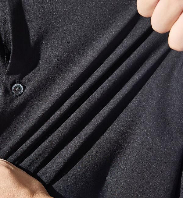 ABAHOUSE「ストレッチコットン レギュラーカラー リラックスシャツ / オーバーサイズ」|シャツ・ブラウス|