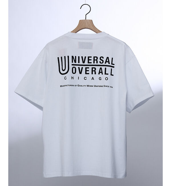 ABAHOUSE「【UNIVERSAL OVERALL/ユニバーサルオーバーオール】LOGO BA」|Tシャツ・カットソー|ホワイト