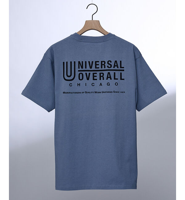 ABAHOUSE「【UNIVERSAL OVERALL/ユニバーサルオーバーオール】LOGO BA」|Tシャツ・カットソー|ブルー系その他1