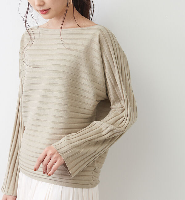 Rouge vif「ワイドリブドルマン」|ニット・セーター|