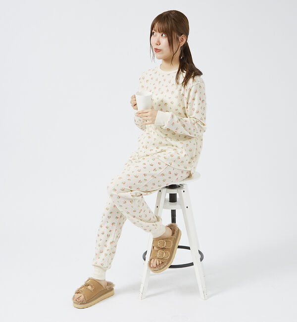 Rouge vif「【JEMORGAN/ジェーイーモーガン】ルームウェア 3点セット / 長袖&長ズ」|Tシャツ・カットソー|