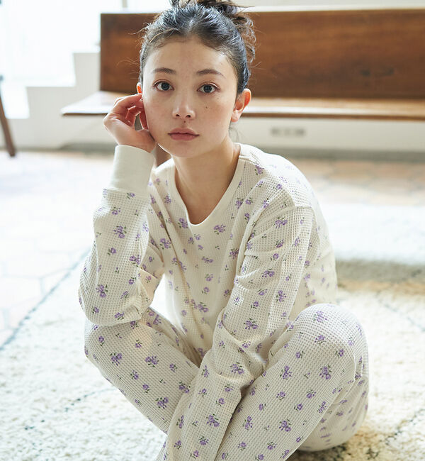 Rouge vif「【JEMORGAN/ジェーイーモーガン】ルームウェア 3点セット / 長袖&長ズ」|Tシャツ・カットソー|