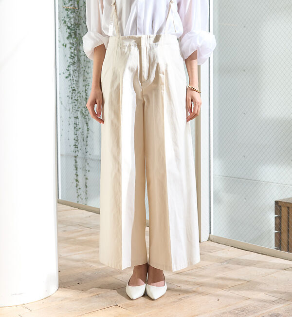 Rouge vif「サスペンダーワイドタックパンツ」|その他|