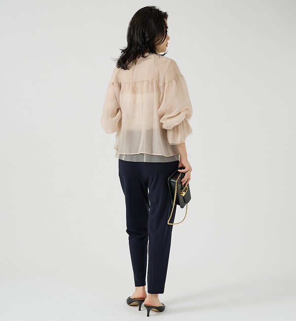 Rouge vif「オーガンジーシアーブラウス」|シャツ・ブラウス|