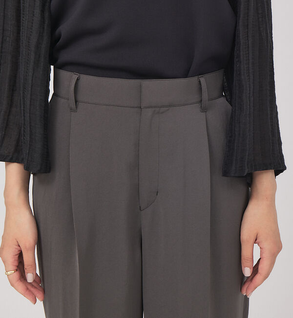 qualite「【セットアップ対応】ダルサテンワイドパンツ」|その他|