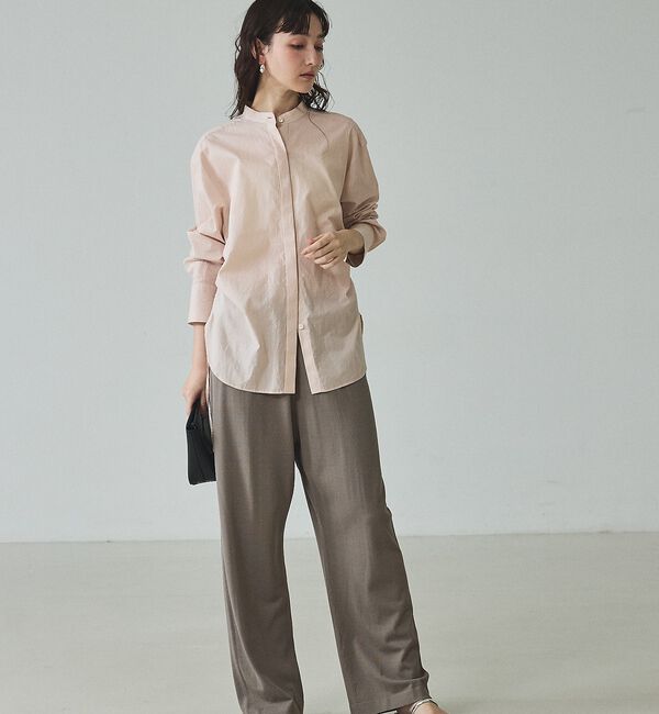 qualite「【接触冷感・セットアップ対応】レーヨンストレッチニットパンツ」|その他|