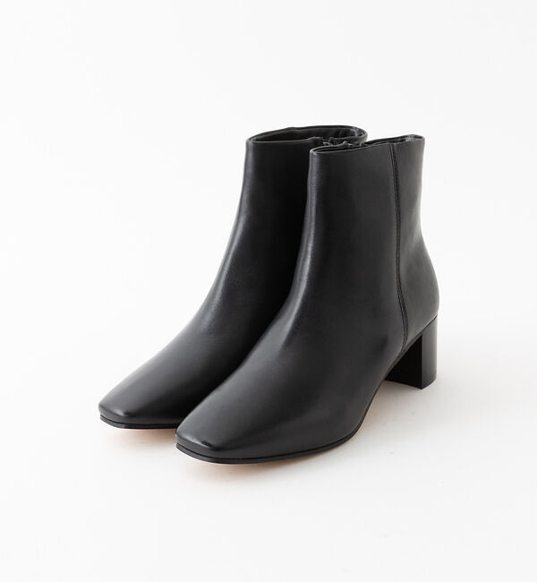 AU BANNISTER「【販売店舗限定】スクエアトゥブーツ」|ショートブーツ|ブラック