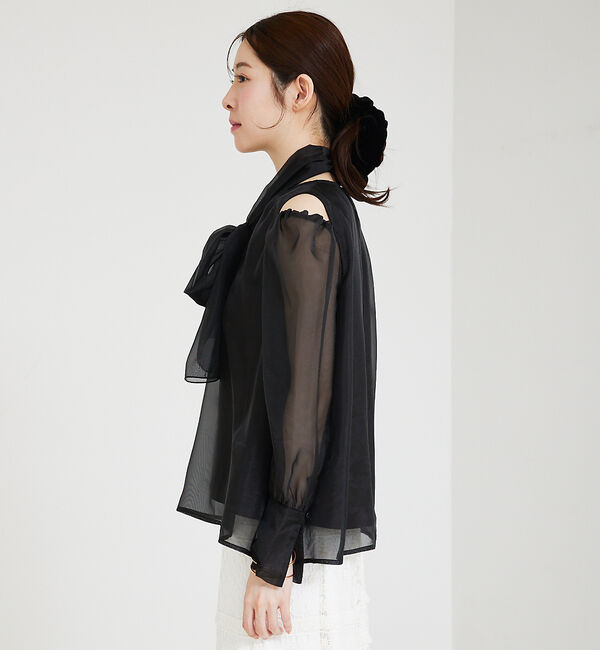 SELFIST「ショルダースリットシアーブラウス」|シャツ・ブラウス|