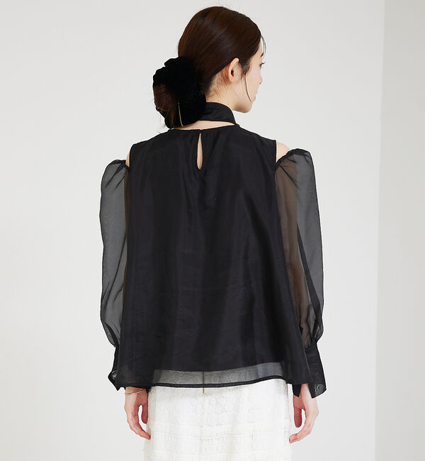SELFIST「ショルダースリットシアーブラウス」|シャツ・ブラウス|