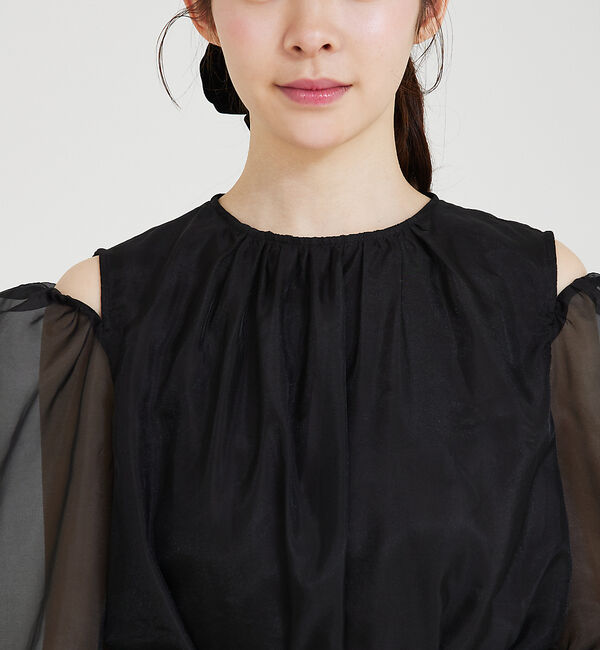 SELFIST「ショルダースリットシアーブラウス」|シャツ・ブラウス|