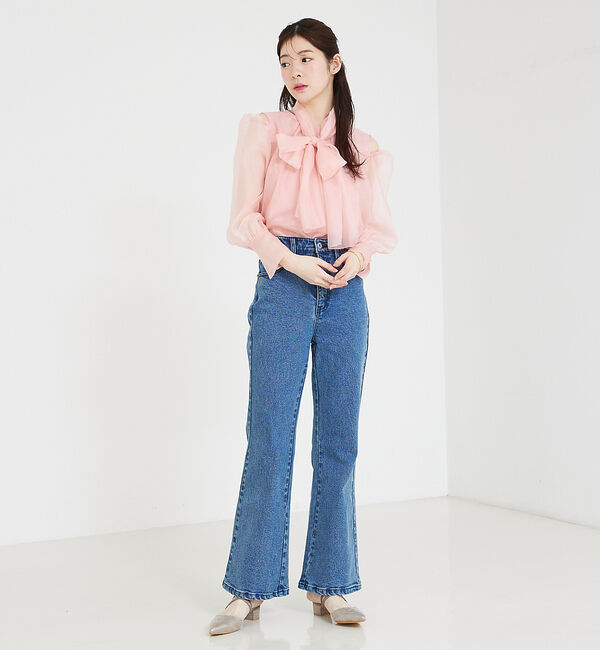 SELFIST「ショルダースリットシアーブラウス」|シャツ・ブラウス|