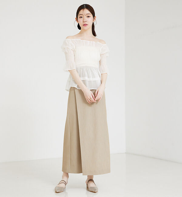 SELFIST「シャーリングシアーブラウス」|シャツ・ブラウス|