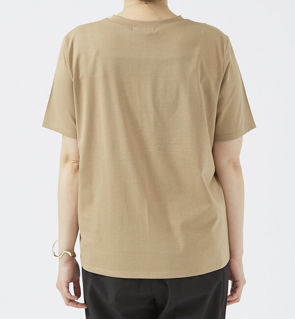 abahouse mavie「ロゴ＆刺繍コンパクトT」|Tシャツ・カットソー|