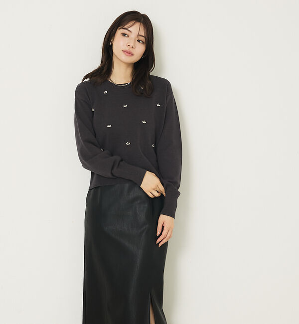 abahouse mavie「ビジューニット」|ニット・セーター|