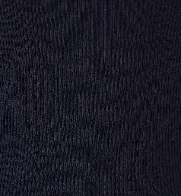 abahouse mavie「【袖ボタン】スクエアネックリブニット/きれいめ/セミオケ/通勤/春服」|ニット・セーター|