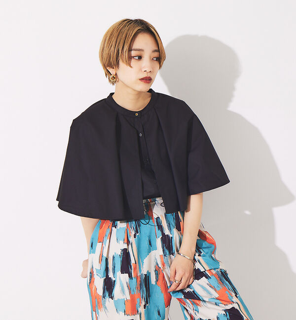 NOMINE「ギャザーボリュームカラーブラウス」|シャツ・ブラウス|