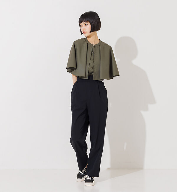 NOMINE「ギャザーボリュームカラーブラウス」|シャツ・ブラウス|