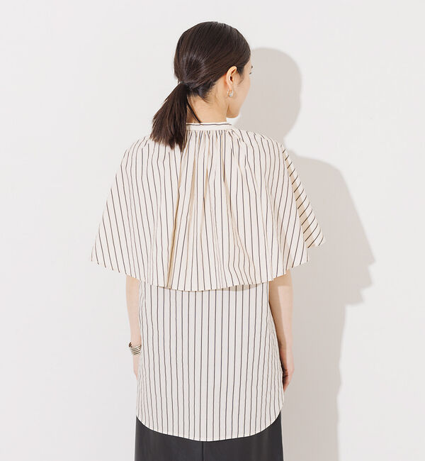 NOMINE「ギャザーボリュームカラーブラウス」|シャツ・ブラウス|