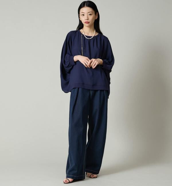 Liesse「シフォンコンビドルマンニット」|ニット・セーター|