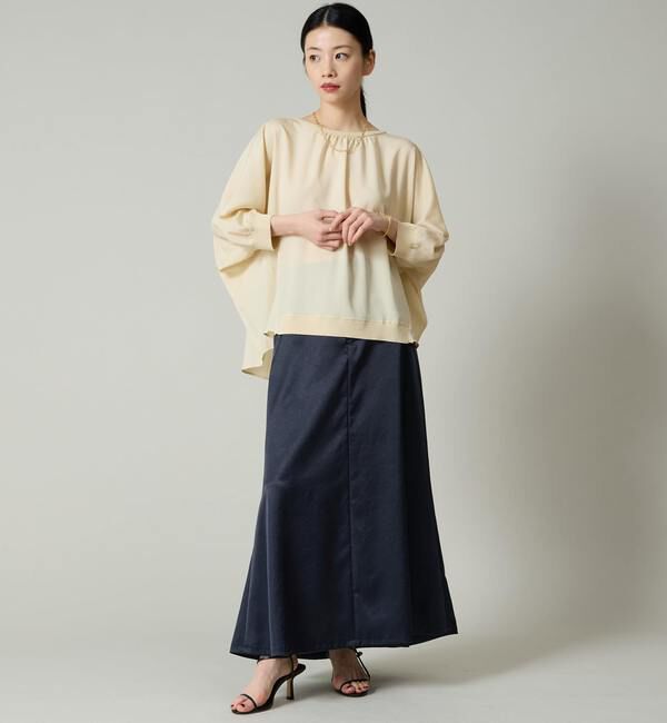 Liesse「シフォンコンビドルマンニット」|ニット・セーター|