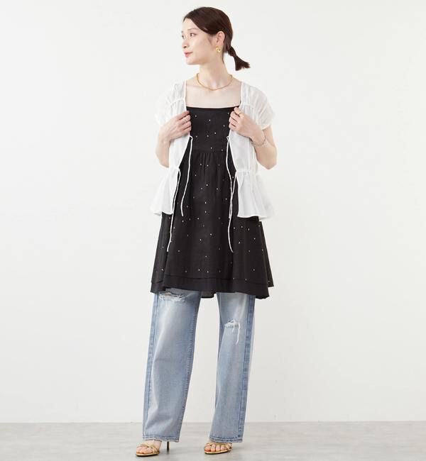 Soffitto「リボンギャザーブラウス」|シャツ・ブラウス|