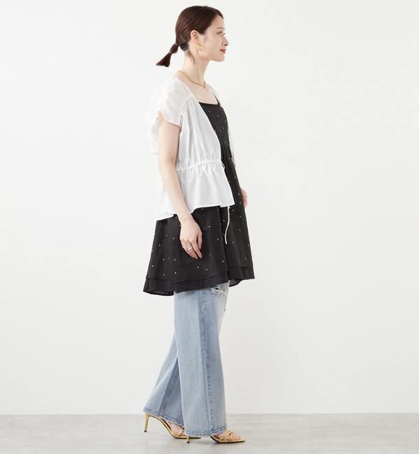 Soffitto「リボンギャザーブラウス」|シャツ・ブラウス|