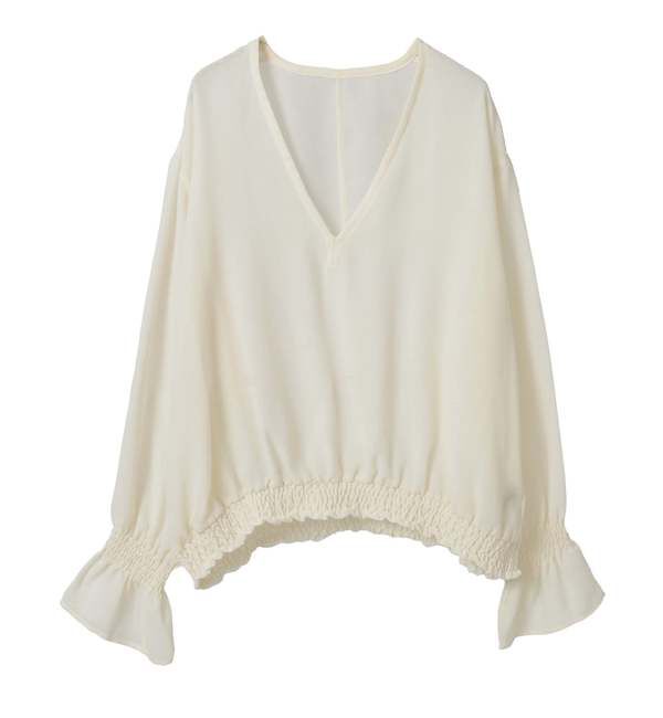 Soffitto「深Vネックブラウス」|シャツ・ブラウス|