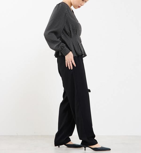 Soffitto「Vネックウエストタックブラウス」|シャツ・ブラウス|