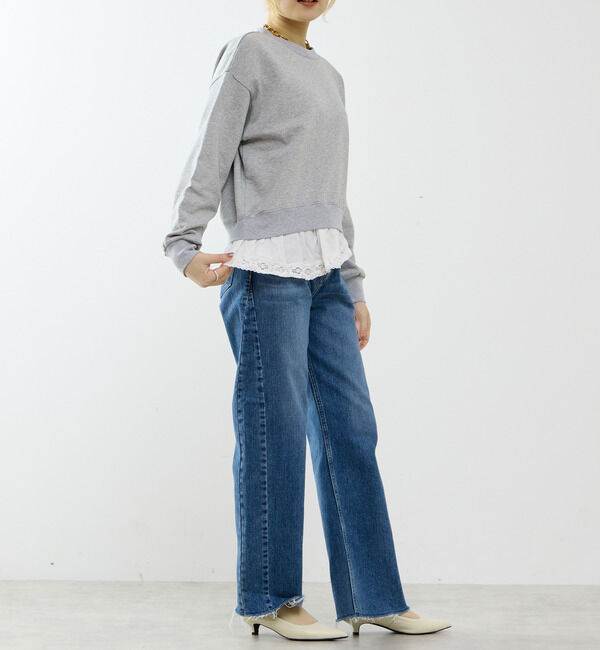 SOFFITTO「サテンドッキングスウェット」|スウェット・ジャージ|