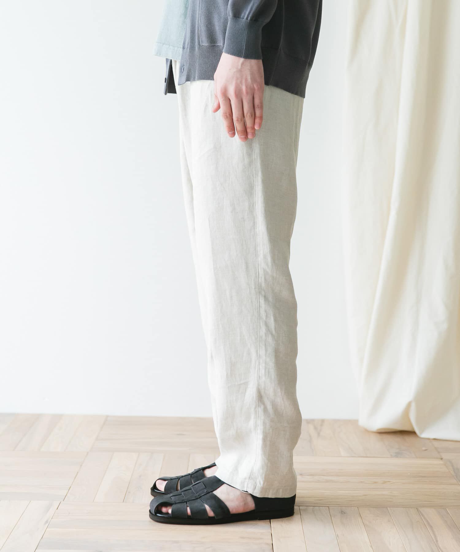 URBAN RESEARCH DOORS「『XLサイズ/WEB限定』ツイルリネン イージートラウザー」|その他|