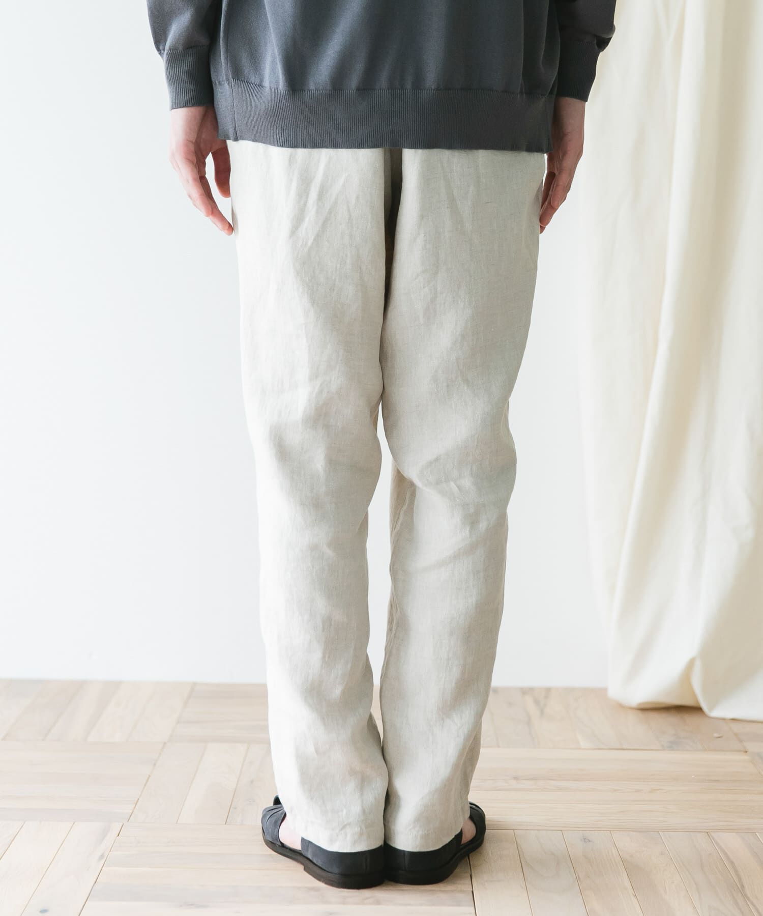 URBAN RESEARCH DOORS「『XLサイズ/WEB限定』ツイルリネン イージートラウザー」|その他|