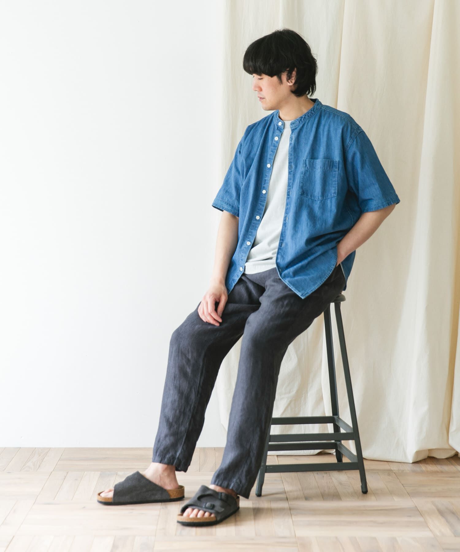 URBAN RESEARCH DOORS「『XLサイズ/WEB限定』ツイルリネン イージートラウザー」|その他|