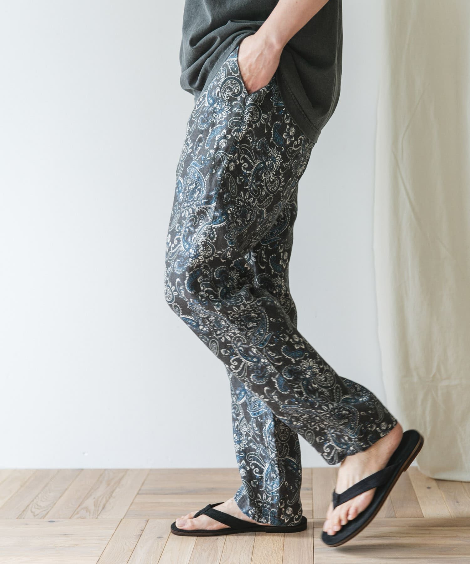 URBAN RESEARCH DOORS「『XLサイズ/WEB限定』ツイルリネン イージートラウザー」|その他|