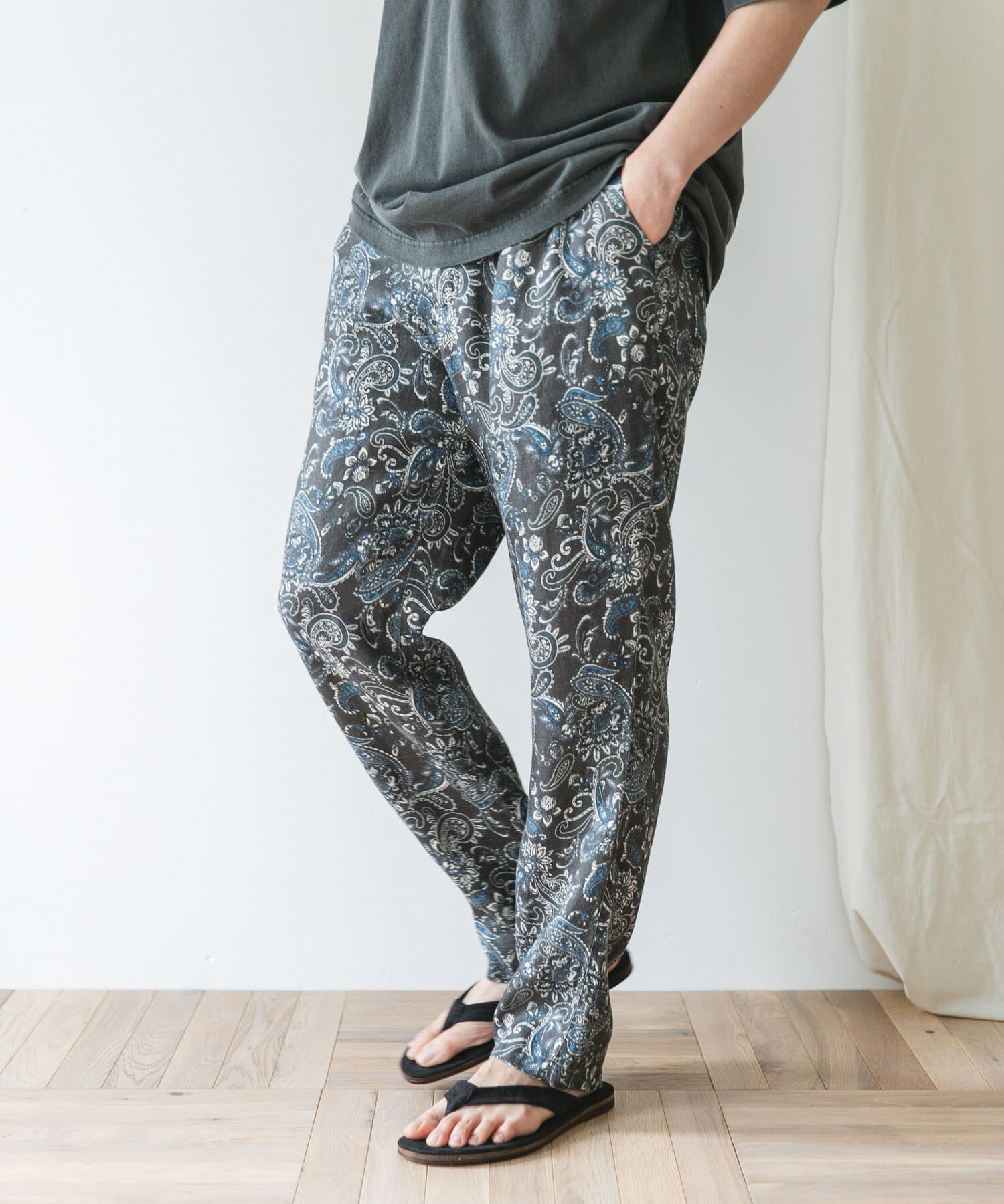 URBAN RESEARCH DOORS「『XLサイズ/WEB限定』ツイルリネン イージートラウザー」|その他|