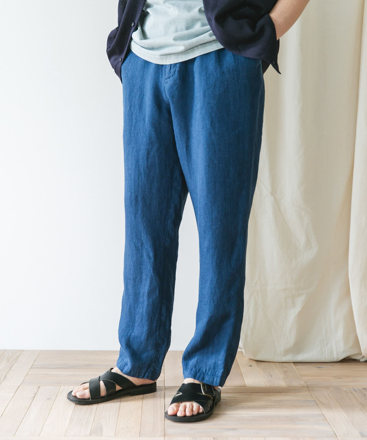 URBAN RESEARCH DOORS「『XLサイズ/WEB限定』ツイルリネン イージートラウザー」|その他|