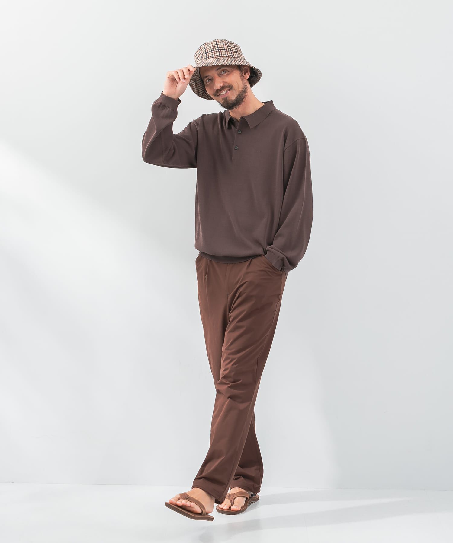 Sonny Label 「『洗濯可』OOPS　ロングスリーブニットポロ」|ニット・セーター|