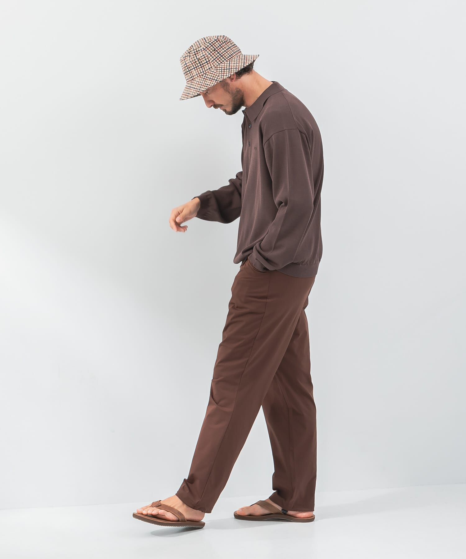 Sonny Label 「『洗濯可』OOPS　ロングスリーブニットポロ」|ニット・セーター|