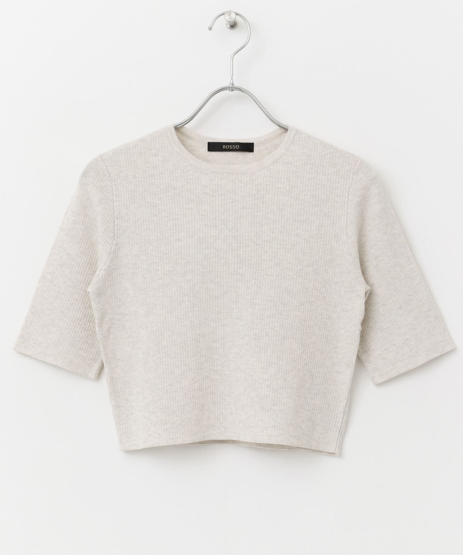 URBAN RESEARCH ROSSO「クロップドリブニット」|ニット・セーター|