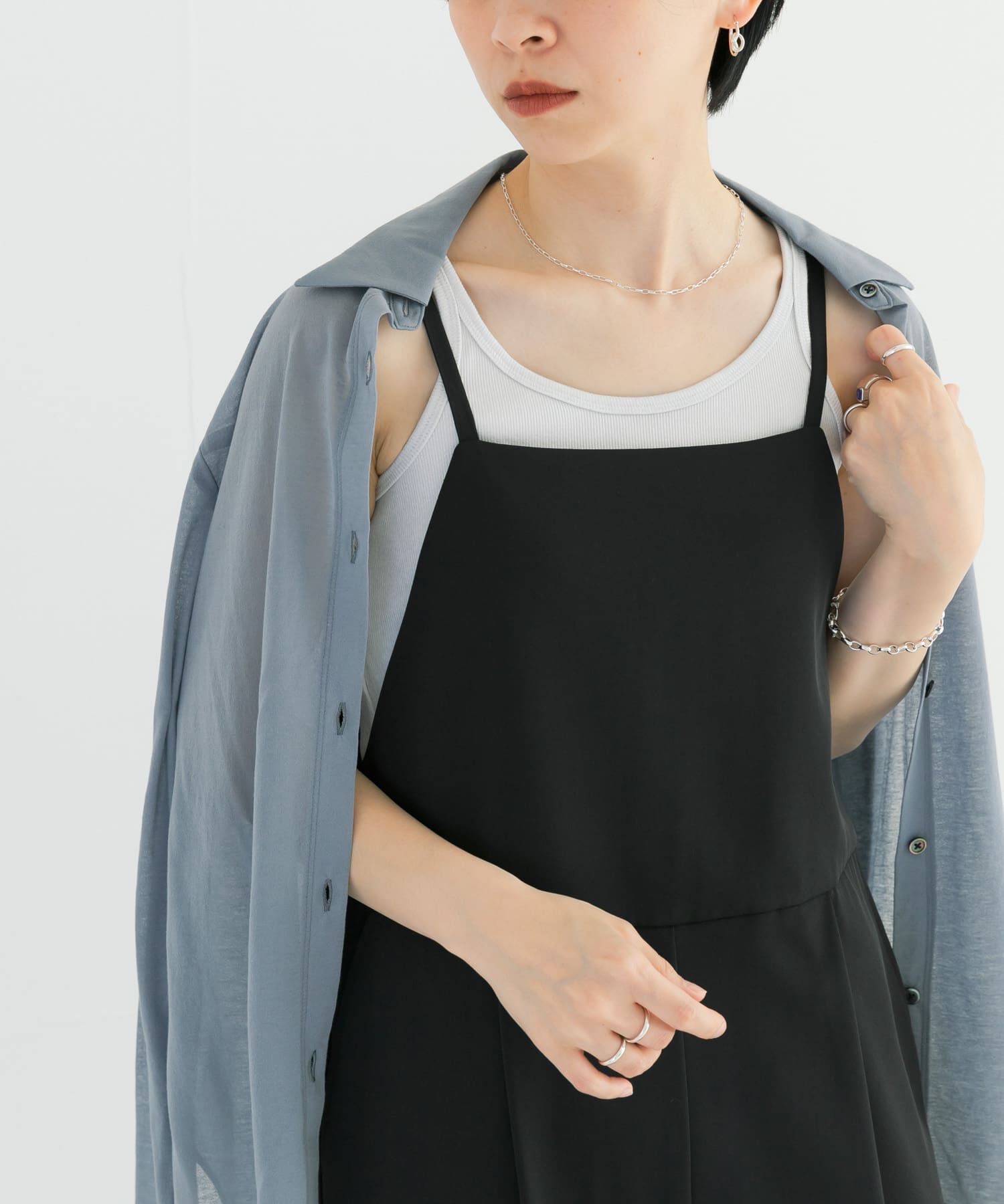 URBAN RESEARCH「『MADE IN JAPAN』リブタンクトップ」|タンクトップ|