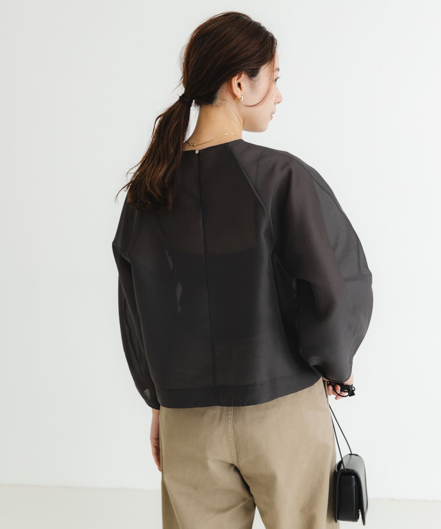 URBAN RESEARCH「『MADE IN JAPAN』オーガンジーブラウス」|シャツ・ブラウス|