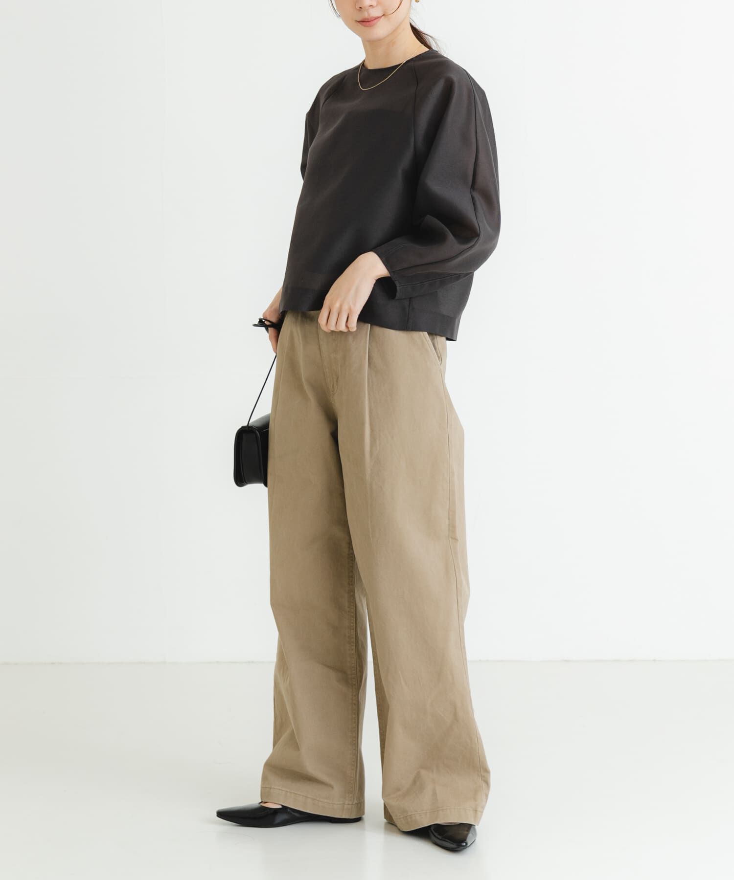 URBAN RESEARCH「『MADE IN JAPAN』オーガンジーブラウス」|シャツ・ブラウス|