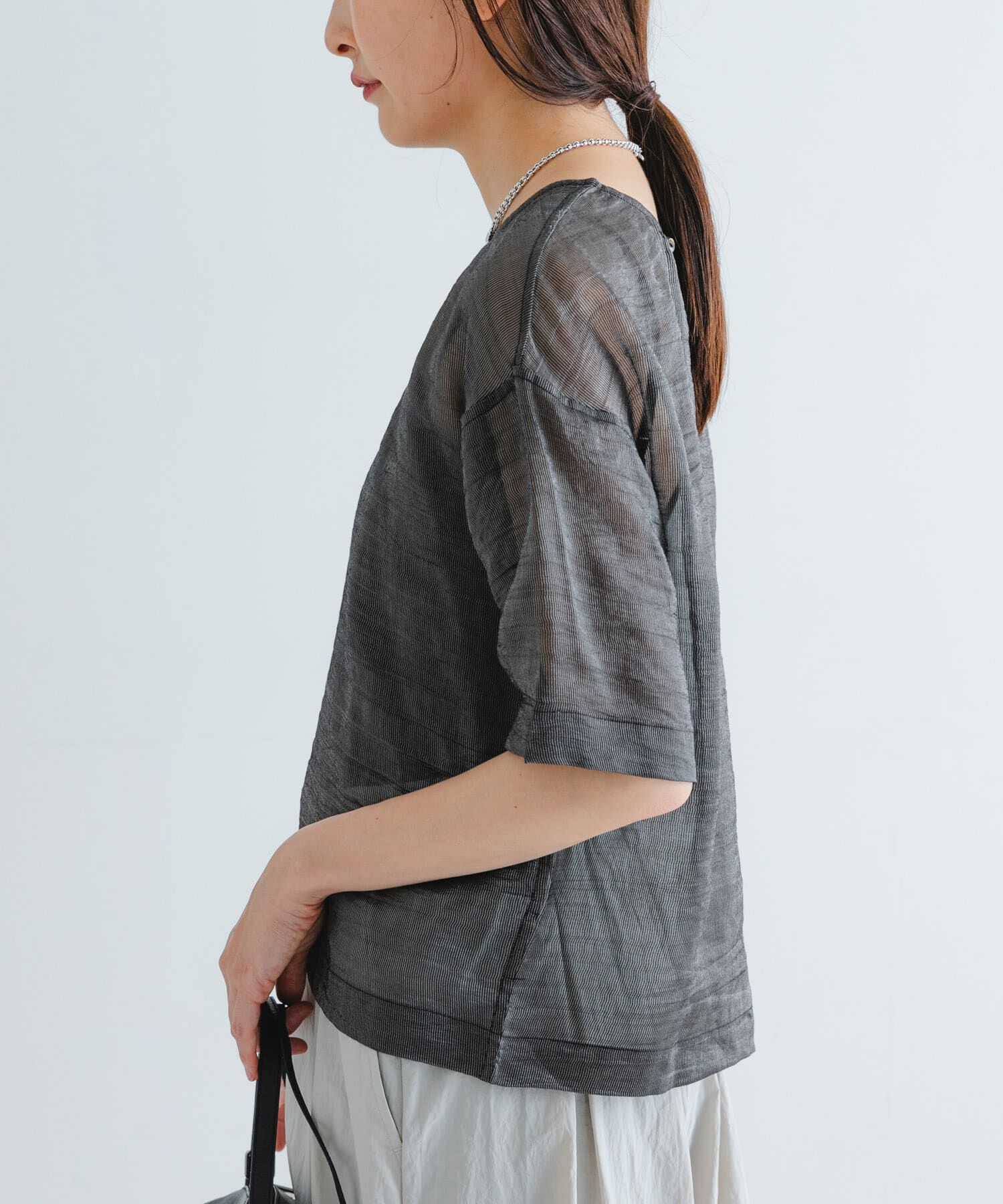 URBAN RESEARCH「シルクブレンドシアーブラウス」|シャツ・ブラウス|