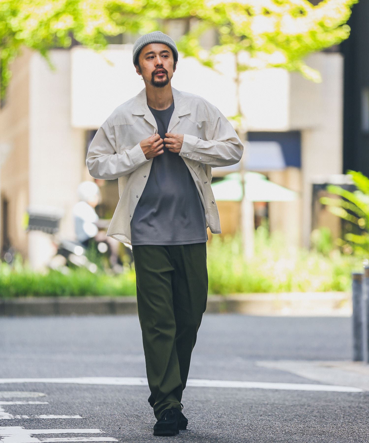 Sonny Label 「『別注』ELY&times;Sonny Label　開襟シャンブレーシャツ」|シャツ・ブラウス|