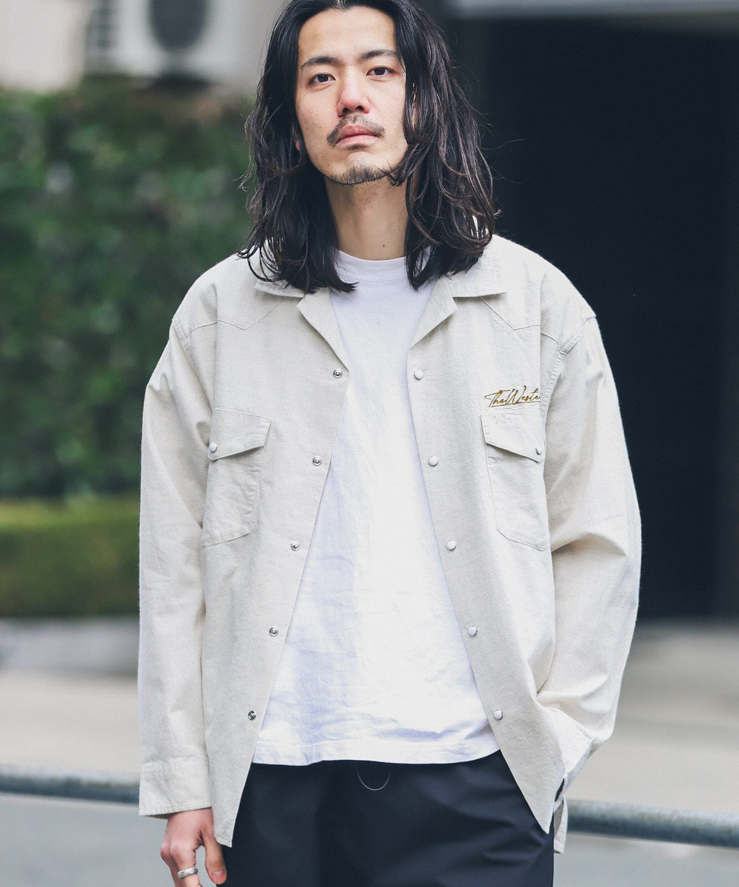 Sonny Label 「『別注』ELY&times;Sonny Label　開襟シャンブレーシャツ」|シャツ・ブラウス|