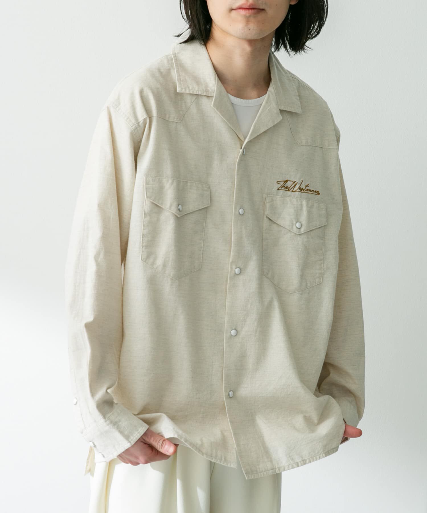 Sonny Label 「『別注』ELY&times;Sonny Label　開襟シャンブレーシャツ」|シャツ・ブラウス|