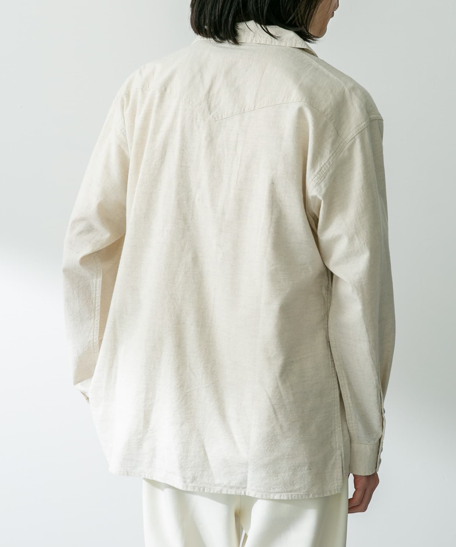 Sonny Label 「『別注』ELY&times;Sonny Label　開襟シャンブレーシャツ」|シャツ・ブラウス|