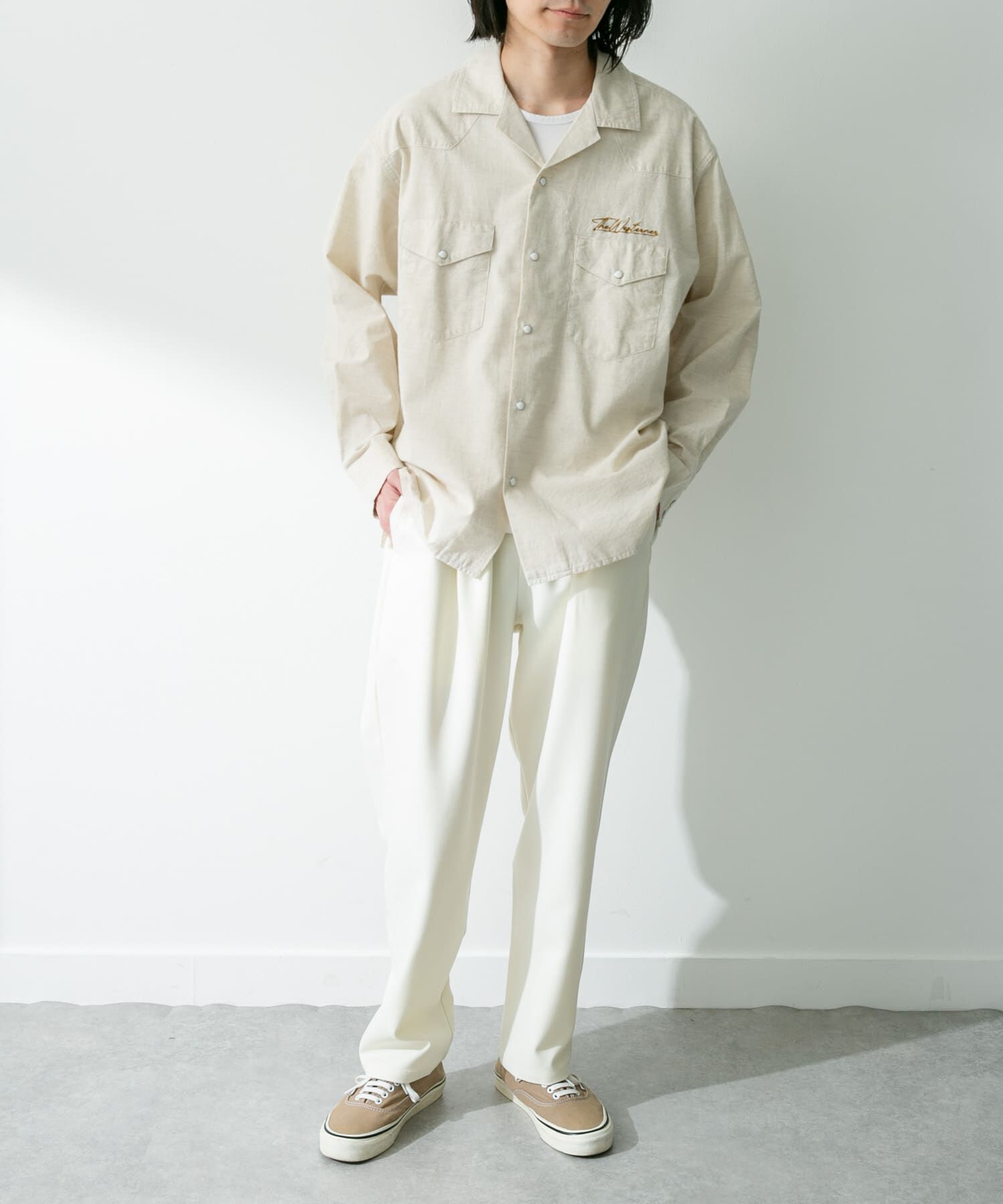 Sonny Label 「『別注』ELY&times;Sonny Label　開襟シャンブレーシャツ」|シャツ・ブラウス|