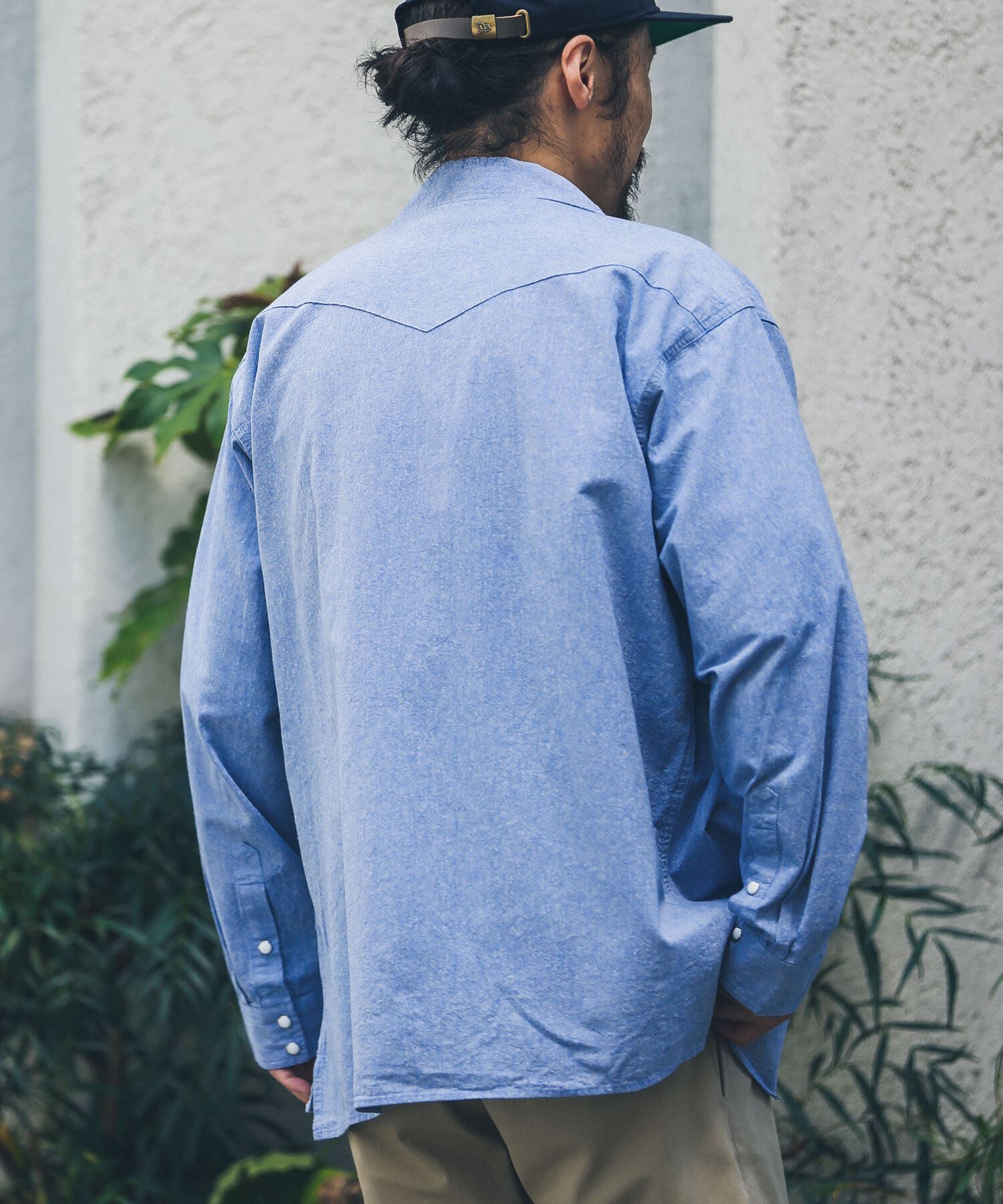 Sonny Label 「『別注』ELY&times;Sonny Label　開襟シャンブレーシャツ」|シャツ・ブラウス|